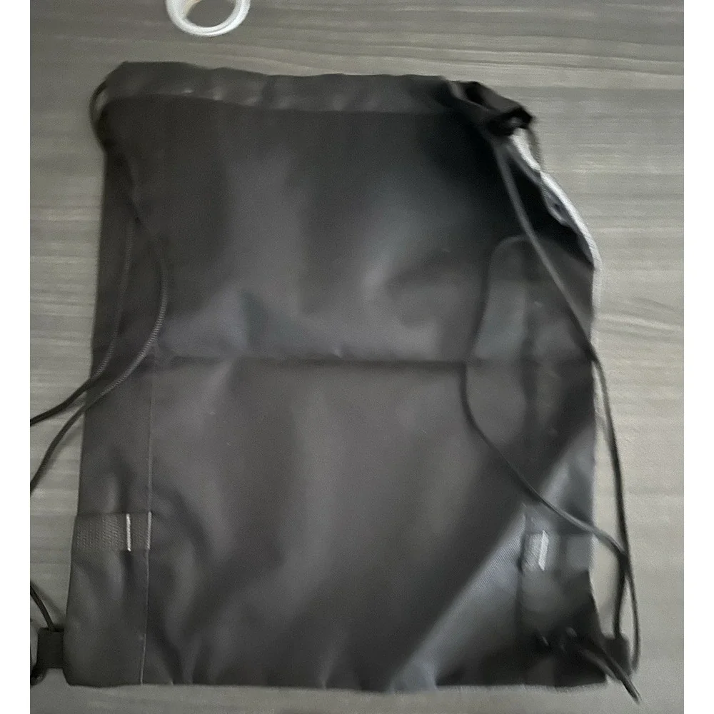Chick-fil-A Promotional Drawstring Backpack‎ Woven Gray Fast Food 14